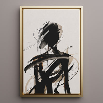 Canvas Wall Art Stretched Over Wooden Frame with Floating Frame and Lost Painting CV4192 - Al Rugaib Furniture