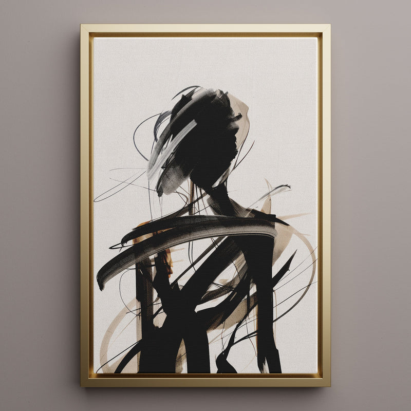 Canvas Wall Art Stretched Over Wooden Frame with Floating Frame and Lost Painting CV4192 - Al Rugaib Furniture