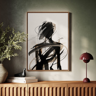 Canvas Wall Art Stretched Over Wooden Frame with Floating Frame and Lost Painting CV4192 - Al Rugaib Furniture