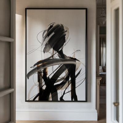 Canvas Wall Art Stretched Over Wooden Frame with Floating Frame and Lost Painting CV4192 - Al Rugaib Furniture