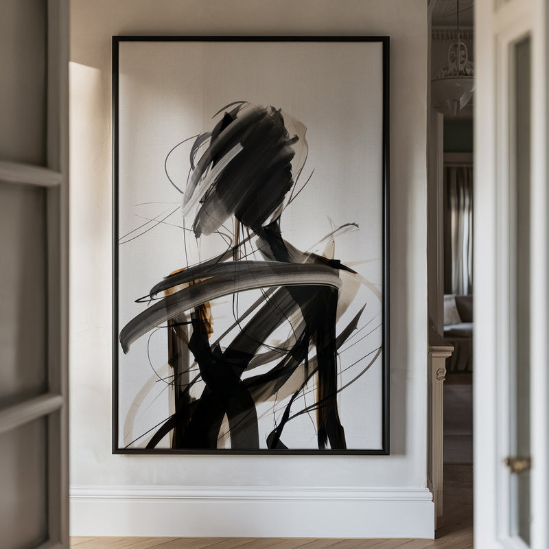 Canvas Wall Art Stretched Over Wooden Frame with Floating Frame and Lost Painting CV4192 - Al Rugaib Furniture