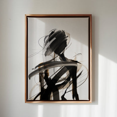 Canvas Wall Art Stretched Over Wooden Frame with Floating Frame and Lost Painting CV4192 - Al Rugaib Furniture