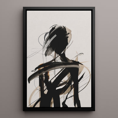 Canvas Wall Art Stretched Over Wooden Frame with Floating Frame and Lost Painting CV4192 - Al Rugaib Furniture