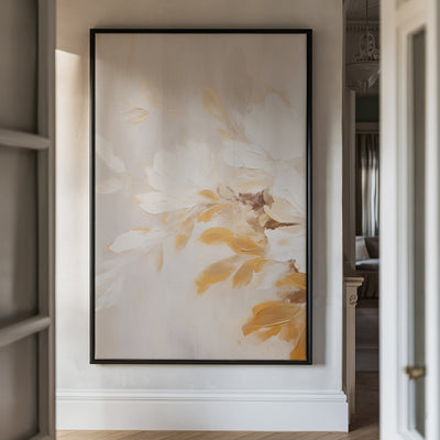 Canvas Wall Art Stretched Over Wooden Frame with Floating Frame and Luxury Flower Bouquet Painting CV4193 - Al Rugaib Furniture