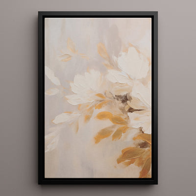 Canvas Wall Art Stretched Over Wooden Frame with Floating Frame and Luxury Flower Bouquet Painting CV4193 - Al Rugaib Furniture
