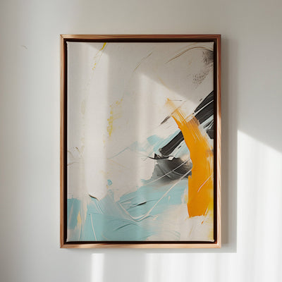 Canvas Wall Art Stretched Over Wooden Frame with Floating Frame and Mixed Colours Oil Painting CV4202 - Al Rugaib Furniture