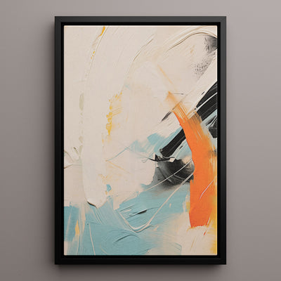 Canvas Wall Art Stretched Over Wooden Frame with Floating Frame and Mixed Colours Oil Painting CV4202 - Al Rugaib Furniture