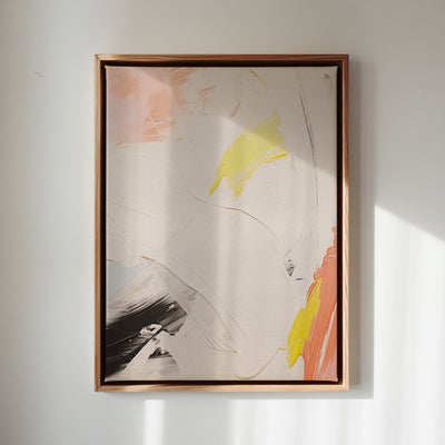 Canvas Wall Art Stretched Over Wooden Frame with Floating Frame and Mixed Colours Oil Painting CV4204 - Al Rugaib Furniture