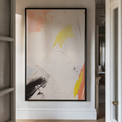 Canvas Wall Art Stretched Over Wooden Frame with Floating Frame and Mixed Colours Oil Painting CV4204 - Al Rugaib Furniture