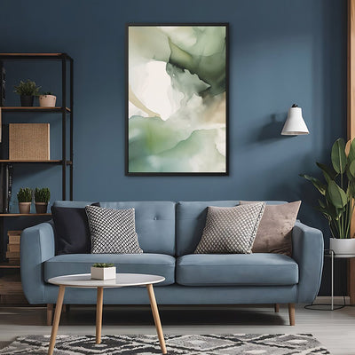 Canvas Wall Art Stretched Over Wooden Frame with Floating Frame and Mixed Colours Painting CV4198 - Al Rugaib Furniture