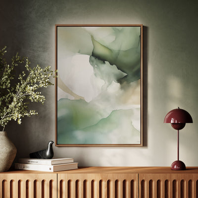 Canvas Wall Art Stretched Over Wooden Frame with Floating Frame and Mixed Colours Painting CV4198 - Al Rugaib Furniture