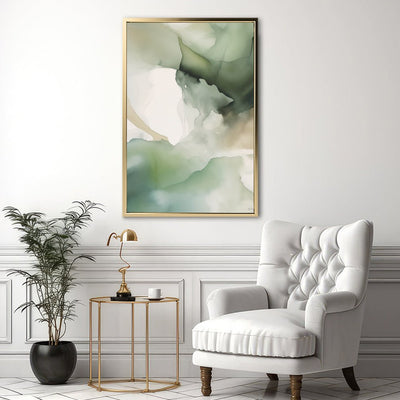 Canvas Wall Art Stretched Over Wooden Frame with Floating Frame and Mixed Colours Painting CV4198 - Al Rugaib Furniture