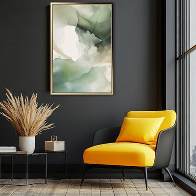 Canvas Wall Art Stretched Over Wooden Frame with Floating Frame and Mixed Colours Painting CV4198 - Al Rugaib Furniture