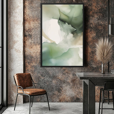 Canvas Wall Art Stretched Over Wooden Frame with Floating Frame and Mixed Colours Painting CV4198 - Al Rugaib Furniture