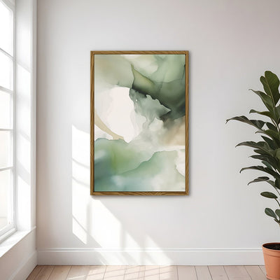 Canvas Wall Art Stretched Over Wooden Frame with Floating Frame and Mixed Colours Painting CV4198 - Al Rugaib Furniture