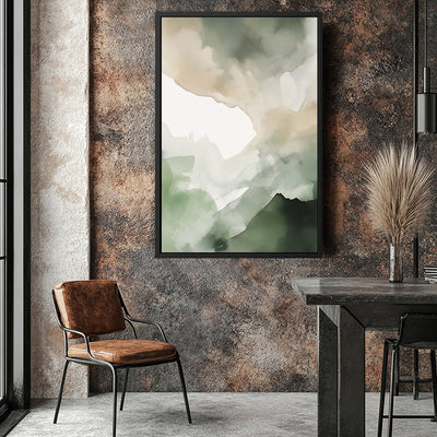Canvas Wall Art Stretched Over Wooden Frame with Floating Frame and Mixed Colours Painting CV4205 - Al Rugaib Furniture