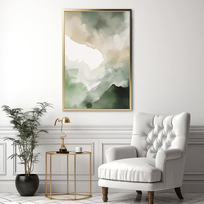 Canvas Wall Art Stretched Over Wooden Frame with Floating Frame and Mixed Colours Painting CV4205 - Al Rugaib Furniture