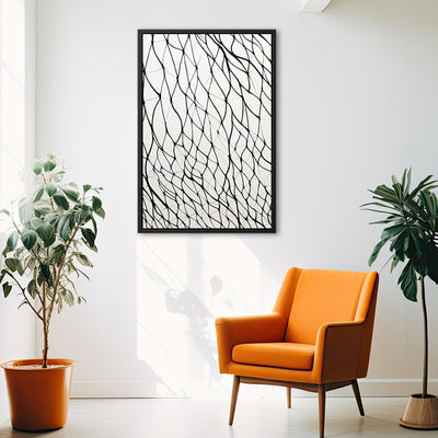 Canvas Wall Art Stretched Over Wooden Frame with Floating Frame and net Painting CV4206 - Al Rugaib Furniture