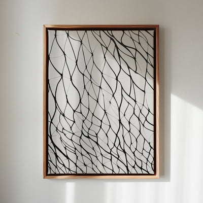 Canvas Wall Art Stretched Over Wooden Frame with Floating Frame and net Painting CV4206 - Al Rugaib Furniture