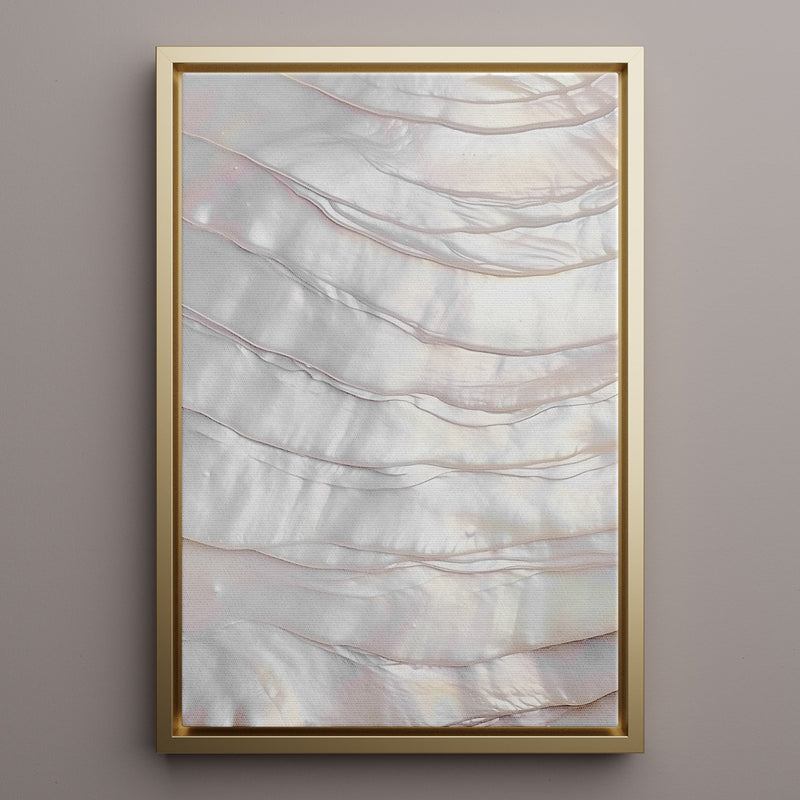Canvas Wall Art Stretched Over Wooden Frame with Floating Frame and Pearly Shell Painting CV4207 - Al Rugaib Furniture