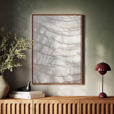 Canvas Wall Art Stretched Over Wooden Frame with Floating Frame and Pearly Shell Painting CV4207 - Al Rugaib Furniture