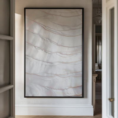 Canvas Wall Art Stretched Over Wooden Frame with Floating Frame and Pearly Shell Painting CV4207 - Al Rugaib Furniture