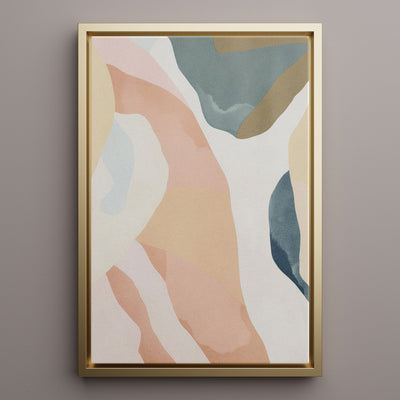 Canvas Wall Art Stretched Over Wooden Frame with Floating Frame and Road Abstract Painting CV4213 - Al Rugaib Furniture