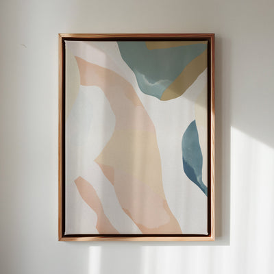 Canvas Wall Art Stretched Over Wooden Frame with Floating Frame and Road Abstract Painting CV4213 - Al Rugaib Furniture