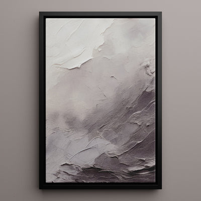 Canvas Wall Art Stretched Over Wooden Frame with Floating Frame and Shades Of Grey Painting CV4226 - Al Rugaib Furniture