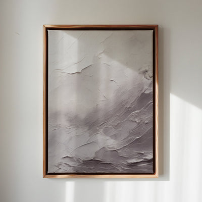 Canvas Wall Art Stretched Over Wooden Frame with Floating Frame and Shades Of Grey Painting CV4226 - Al Rugaib Furniture