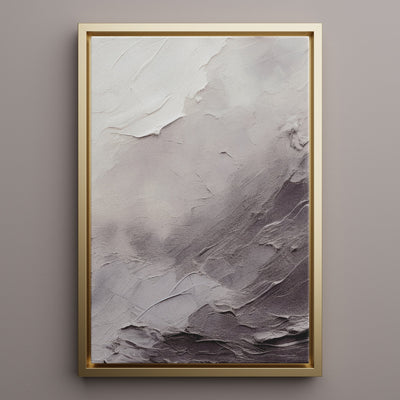 Canvas Wall Art Stretched Over Wooden Frame with Floating Frame and Shades Of Grey Painting CV4226 - Al Rugaib Furniture