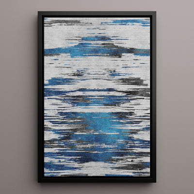 Canvas Wall Art Stretched Over Wooden Frame with Floating Frame and Shattered Abstract Painting CV4238 - Al Rugaib Furniture