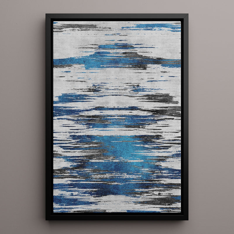 Canvas Wall Art Stretched Over Wooden Frame with Floating Frame and Shattered Abstract Painting CV4238 - Al Rugaib Furniture