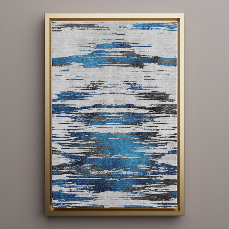 Canvas Wall Art Stretched Over Wooden Frame with Floating Frame and Shattered Abstract Painting CV4238 - Al Rugaib Furniture
