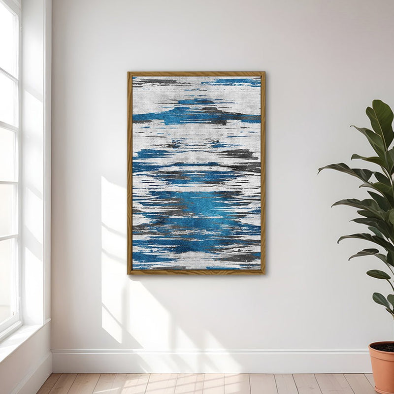 Canvas Wall Art Stretched Over Wooden Frame with Floating Frame and Shattered Abstract Painting CV4238 - Al Rugaib Furniture