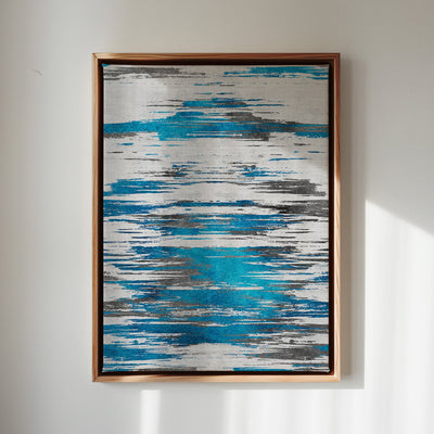 Canvas Wall Art Stretched Over Wooden Frame with Floating Frame and Shattered Abstract Painting CV4238 - Al Rugaib Furniture