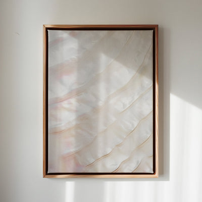 Canvas Wall Art Stretched Over Wooden Frame with Floating Frame and Shell Painting CV4239 - Al Rugaib Furniture