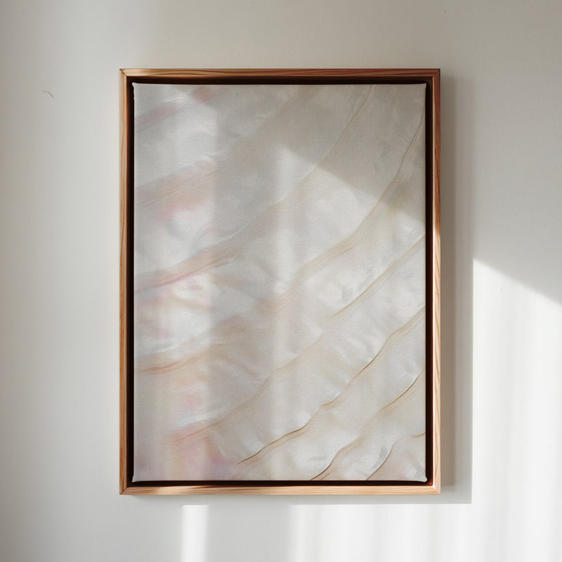 Canvas Wall Art Stretched Over Wooden Frame with Floating Frame and Shell Painting CV4239 - Al Rugaib Furniture