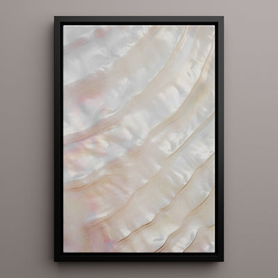 Canvas Wall Art Stretched Over Wooden Frame with Floating Frame and Shell Painting CV4239 - Al Rugaib Furniture