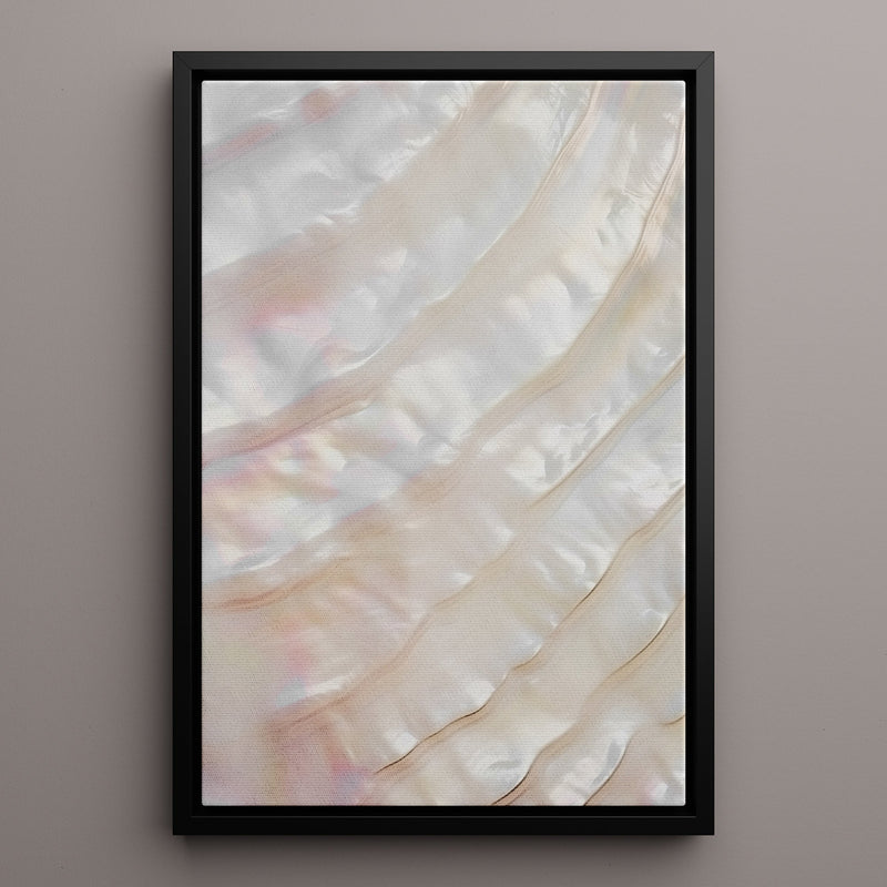 Canvas Wall Art Stretched Over Wooden Frame with Floating Frame and Shell Painting CV4239 - Al Rugaib Furniture