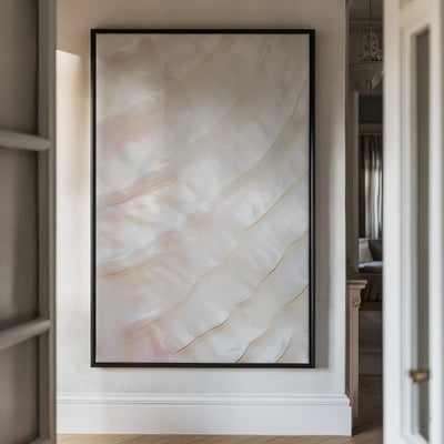 Canvas Wall Art Stretched Over Wooden Frame with Floating Frame and Shell Painting CV4239 - Al Rugaib Furniture