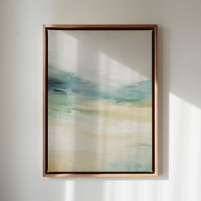 Canvas Wall Art Stretched Over Wooden Frame with Floating Frame and Sky Abstract Painting CV4240 - Al Rugaib Furniture