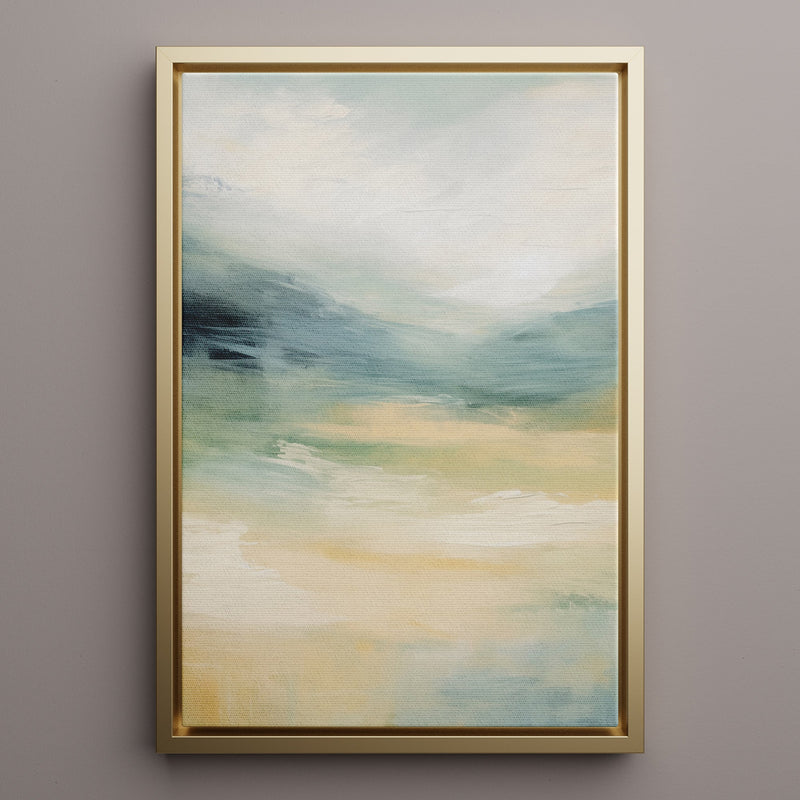 Canvas Wall Art Stretched Over Wooden Frame with Floating Frame and Sky Abstract Painting CV4240 - Al Rugaib Furniture