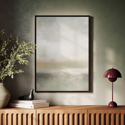 Canvas Wall Art Stretched Over Wooden Frame with Floating Frame and Sunrise Abstract Painting CV4247 - Al Rugaib Furniture