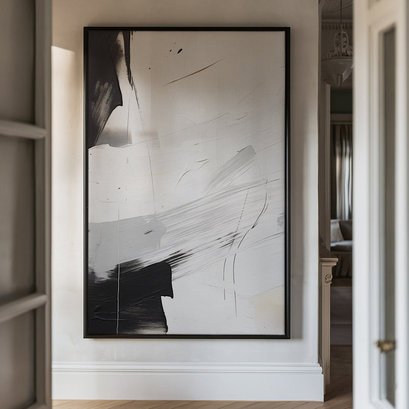 Canvas Wall Art Stretched Over Wooden Frame with Floating Frame and Touch Of Black Painting CV4251 - Al Rugaib Furniture