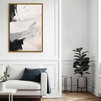 Canvas Wall Art Stretched Over Wooden Frame with Floating Frame and Touch Of Black Painting CV4251 - Al Rugaib Furniture