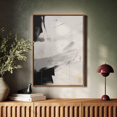 Canvas Wall Art Stretched Over Wooden Frame with Floating Frame and Touch Of Black Painting CV4251 - Al Rugaib Furniture