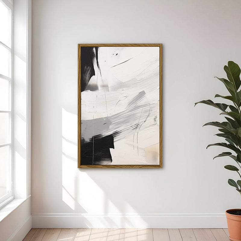 Canvas Wall Art Stretched Over Wooden Frame with Floating Frame and Touch Of Black Painting CV4251 - Al Rugaib Furniture