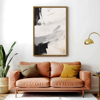 Canvas Wall Art Stretched Over Wooden Frame with Floating Frame and Touch Of Black Painting CV4251 - Al Rugaib Furniture