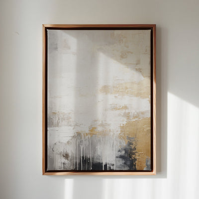 Canvas Wall Art Stretched Over Wooden Frame with Floating Frame and Touch Of Gold Painting CV4253 - Al Rugaib Furniture